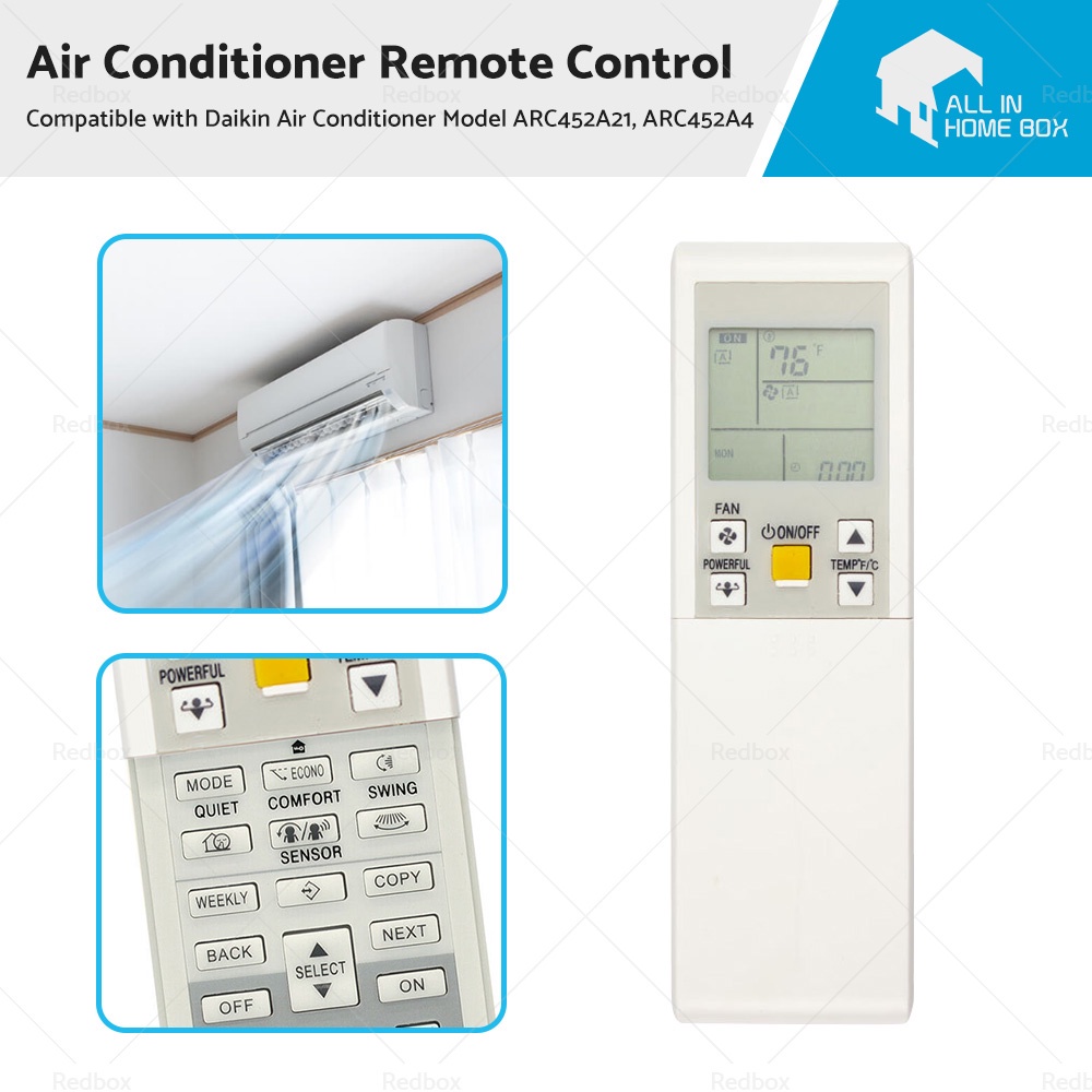 Air Conditioner Remote Control Replacement Suitable for Daikin Model