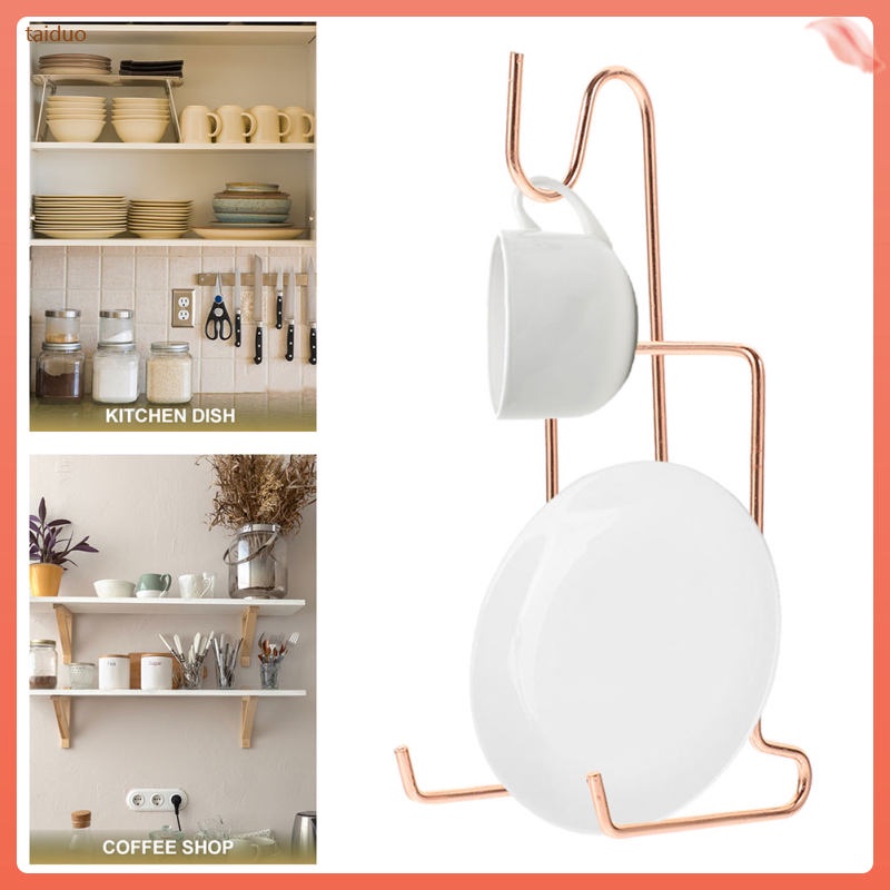 Teacup Saucer Display Stand Coffee Cup Holder Tea Cup Saucer Display