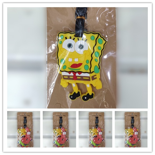 Spongebob SquarePants Cartoon Luggage Tag Consignment Tag Name Tag ...