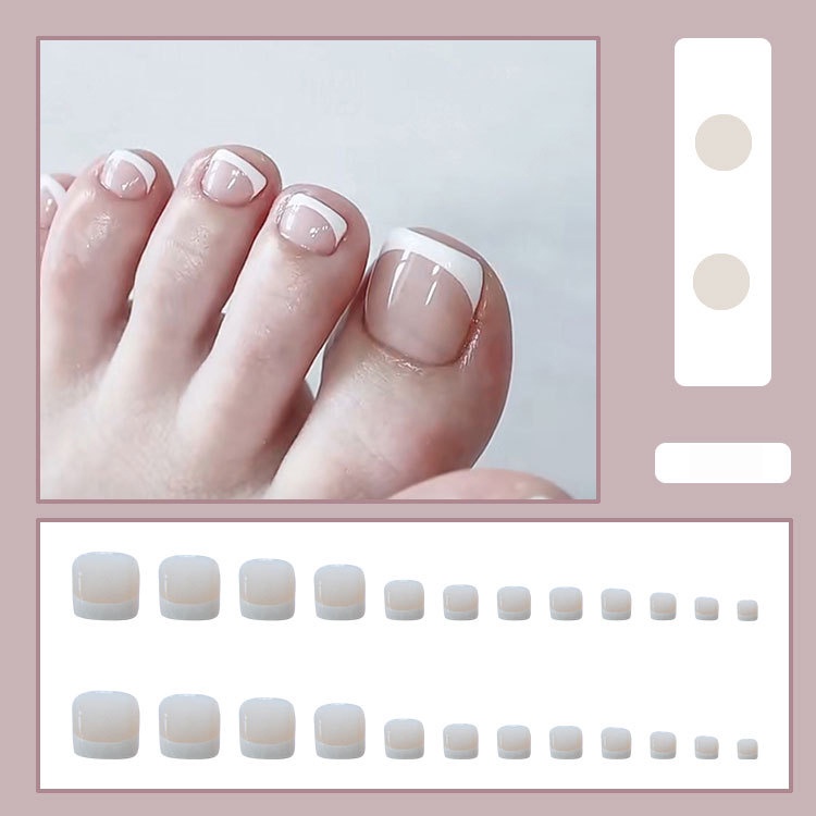 24Pcs/Set toenails Fake Nails Fake Nail Toe Fake Nails Fake Toe Nails