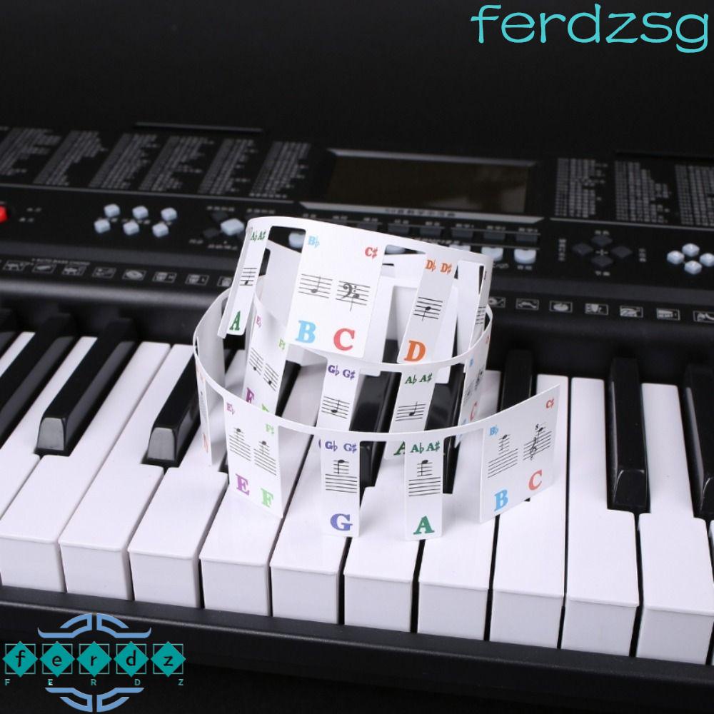 JENNIFERDZSG Piano Keyboard Sticker For Key Labels Overlay Sticker ...