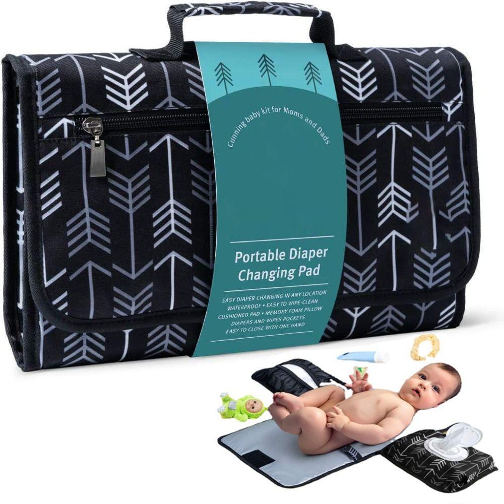 FENGLIN Baby Diaper Bag Floor Travel Infant Changing Mat Waterproof Washable Portable Foldable Nappy Organizer Outdoor Shopee Singapore