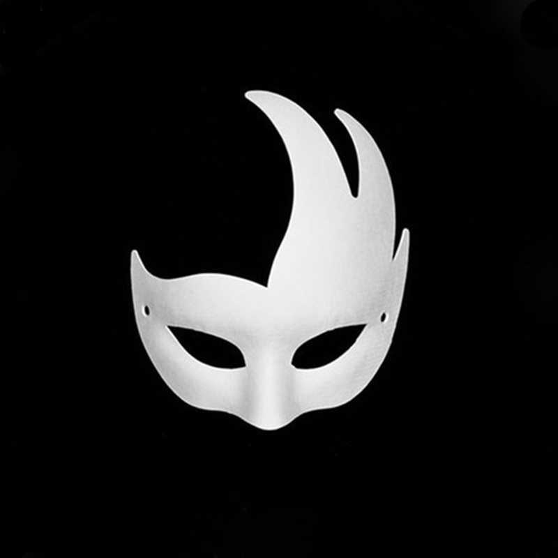 White Mask Unpainted, DIY Masks Masked Ball Party Mask Anonymous Masks ...