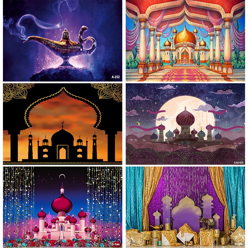 Disney Princess Jasmine Aladdin Magic Carpet Lamp Wedding Backdrop