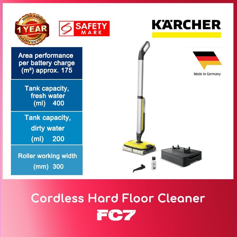 Karcher FC7 Cordless Hard Floor Cleaner WITH 1 YEAR WARRANTY Shopee