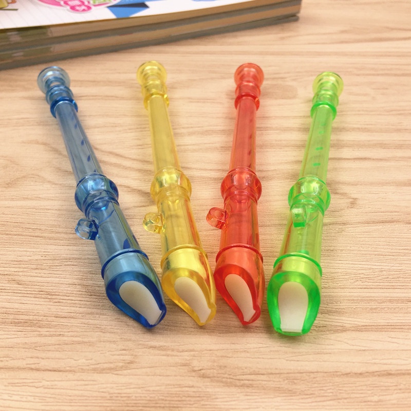 Children Early Education Toys 6Hole Mini Recorder Transparent Small