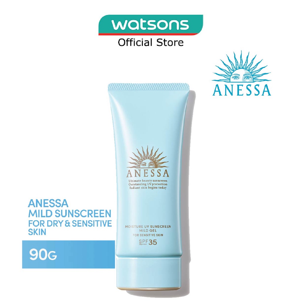 ANESSA Moisture UV Sunscreen Mild Gel for Face & Body SPF35+ PA+++ (Suitable for Dry & Sensitive
