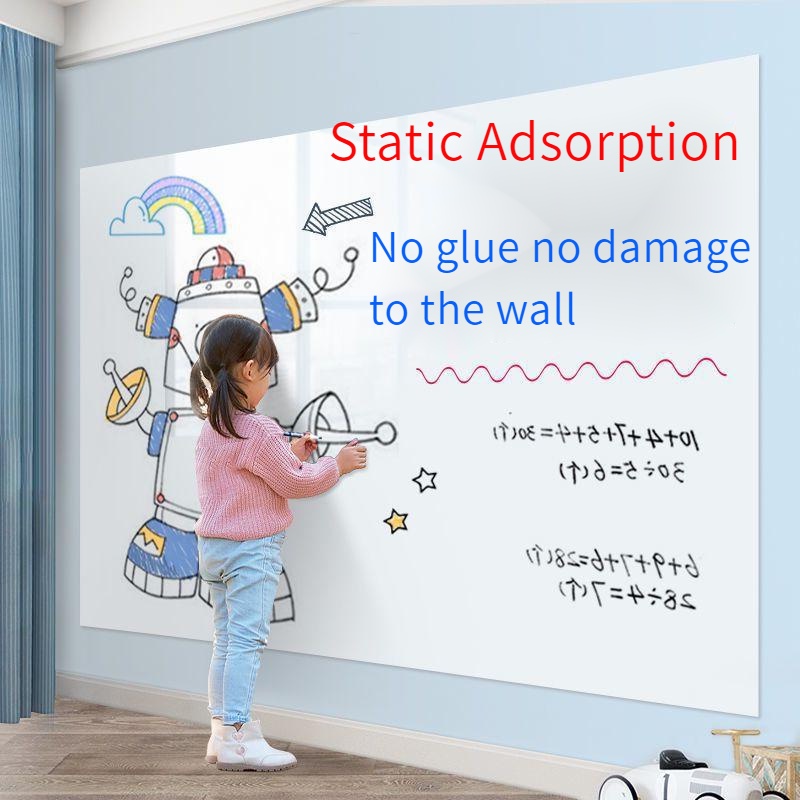 Removable Electrostatic Adsorption whiteboard wall sticker Children