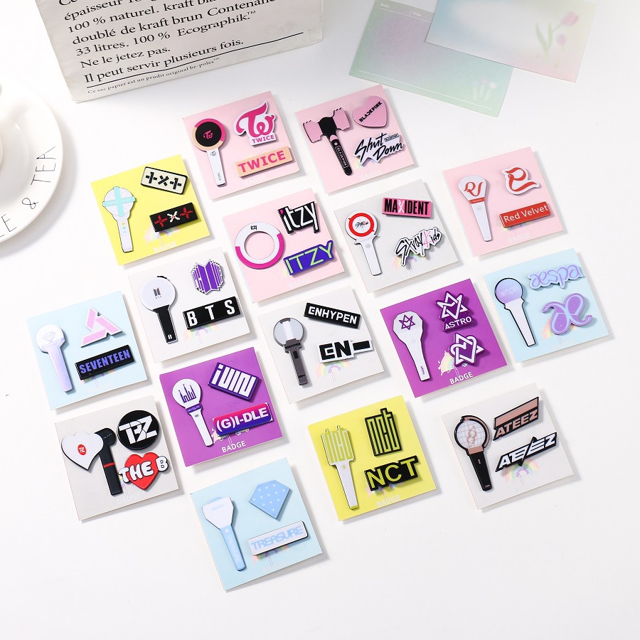 Korean Ateez Pin Badges