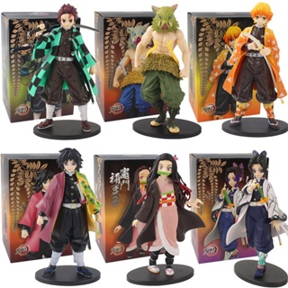 Anime Demon Slayer Action Figures Onigiri Kamado Nezuko Kamado Tanjirou  Agatsuma Zenitsu Anime Peripheral Small Ornaments Toys