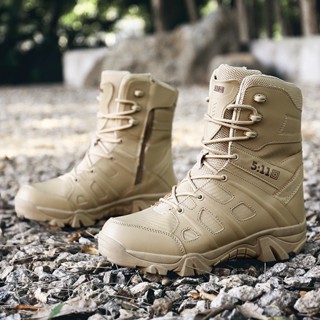 Pull on combat on sale boots