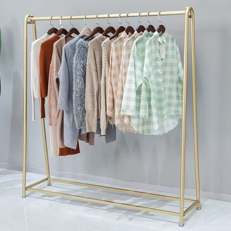 Clothes Shop Display Rack Floor Type Clothes Rack Vertical Men's And ...