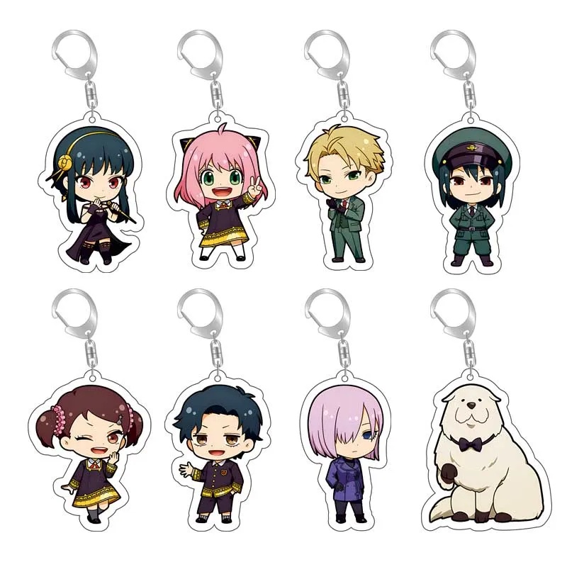 Japan Anime Spy X Family Keychain Cute Forger Anya Yor Loid Bond