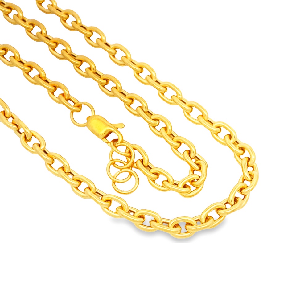 Top Cash Jewellery 916 Gold Linking Chain | Shopee Singapore