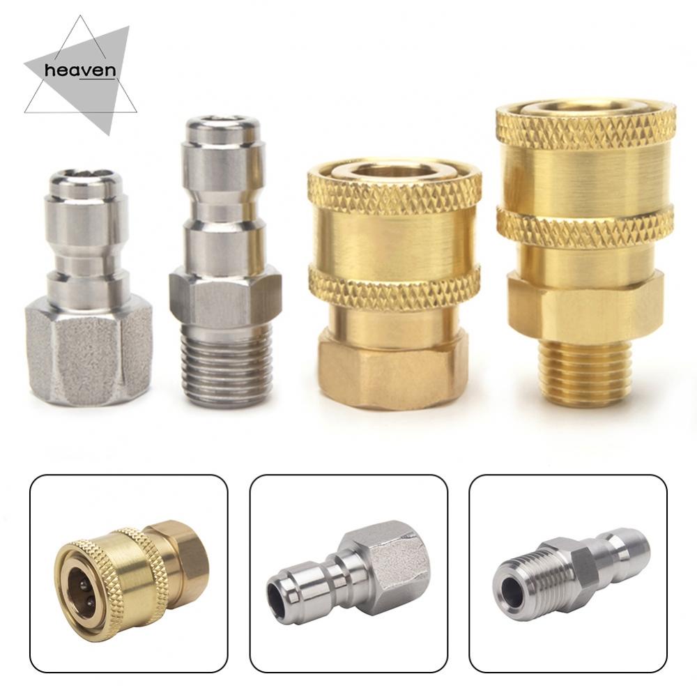 Pressure Washer Coupling Quick Release Adapter 1/4\ Male Male Fitting