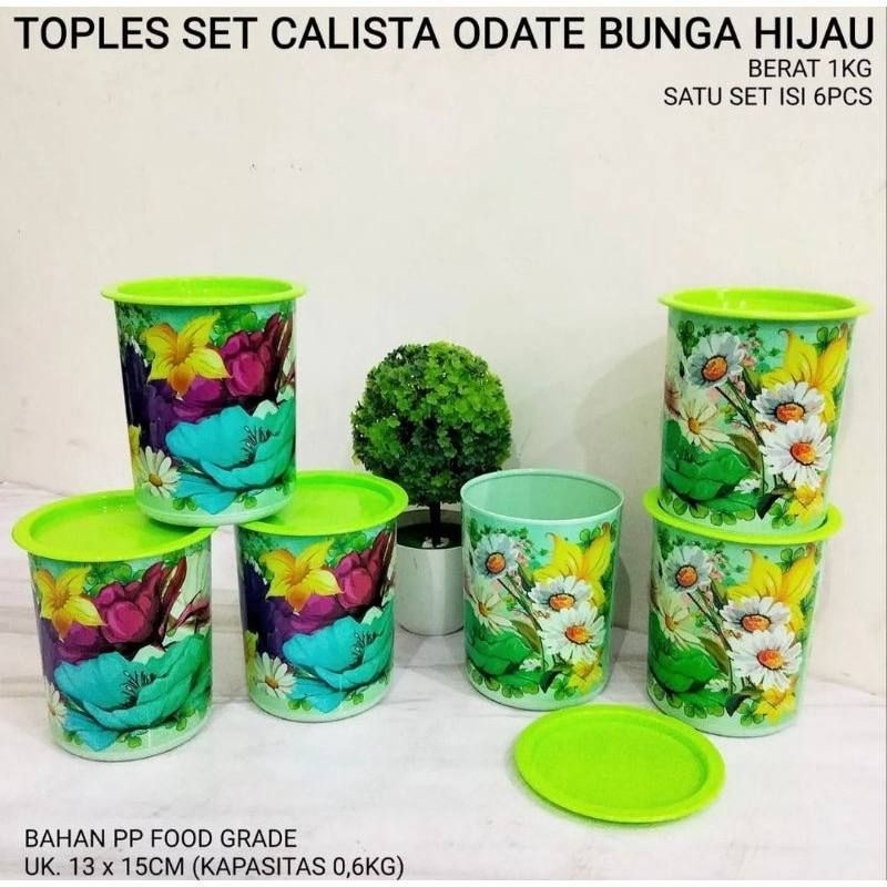 Newkurung pekanbaru/Jar Jar Calista set Of 6 Jars (Color chat Admin