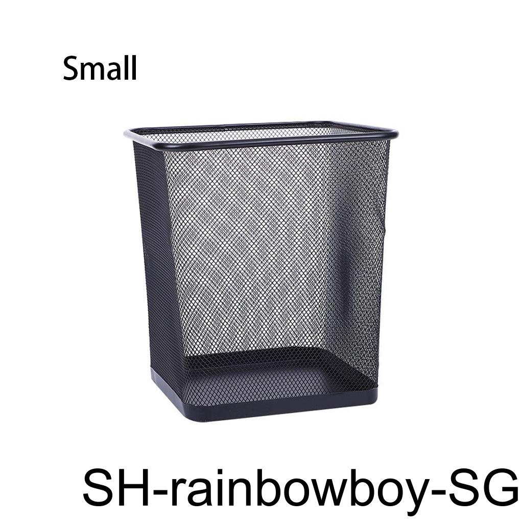 Iron Trash Garbage Can Rectangular Hallow Replacing Household Bedroom