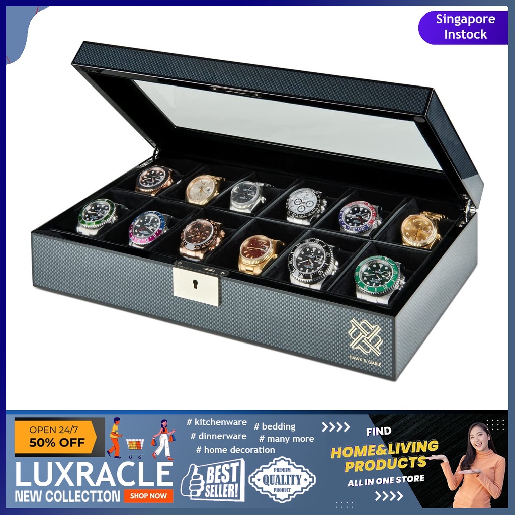 Watch box with on sale lock