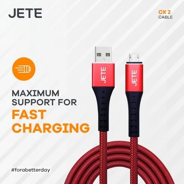 JETE CX2 Kabel Data Micro USB 2.4A Fast Charging - Kabel Data - Garansi Resmi - Gambar 4