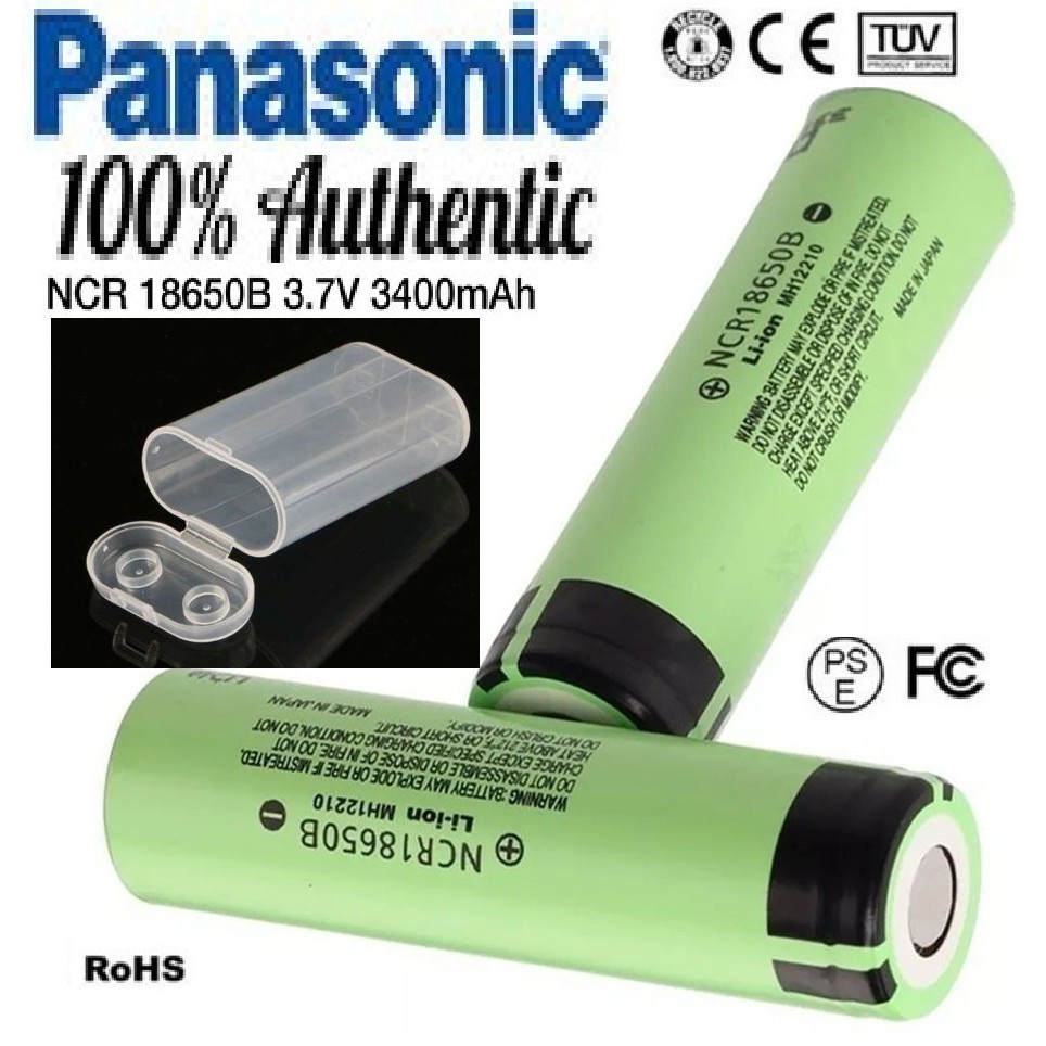 Premium 18650 Lithium Battery With 2000mAh Capacity, Flat Head And