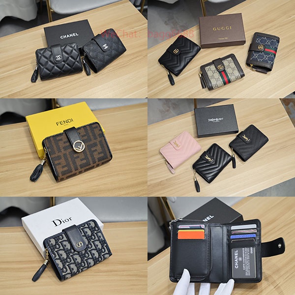 Short Wallet Card Holder Package Fold Billfold Wallets Leather Coin Purse Poch Bag Birthday Gift