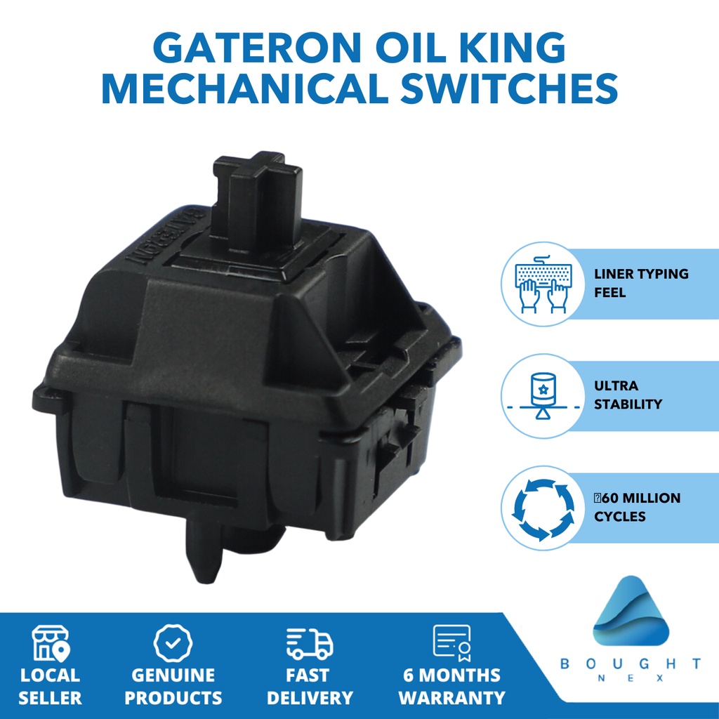 Gateron Oil King Mechanical Switch Enhanced Premium Smooth for Gaming