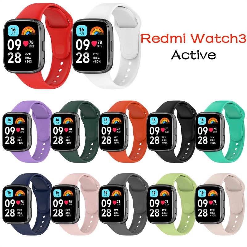 Watch Band Silicone Strap Adjustable Replacement Belt Bracelet Wristband  for Redmi Watch3 