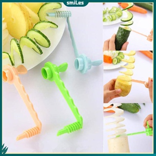 1Set Potato Spiral Cutter Cucumber Slicer Kitchen Accessories Vegetable  Spiralizer Spiral Potato Cutter Slicer Kitchen Gadgets