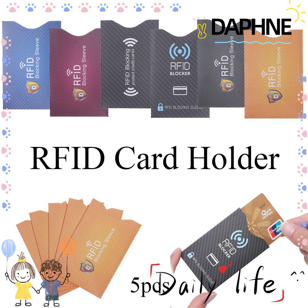DAPHNE 5PCS Fashion RFID Blocker Safety Blocking Sleeve Card Holder New  Bank Anti-theft Protection Credit Cards Protect Case Cover | Shopee  Singapore