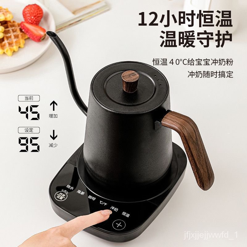 Electric gooseneck outlet kettle