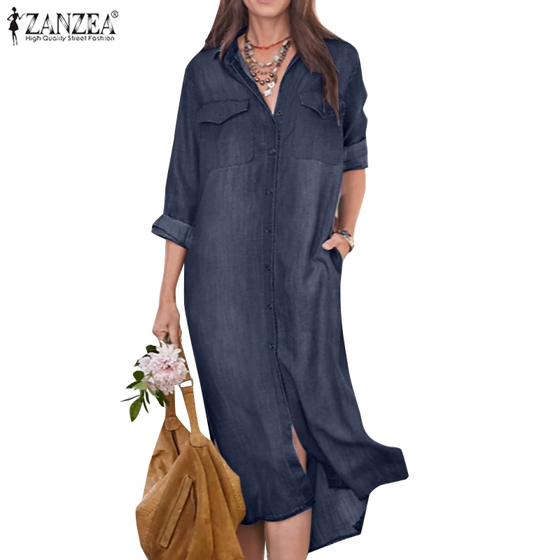 Zoeâ„?- Shirt dress with pocket