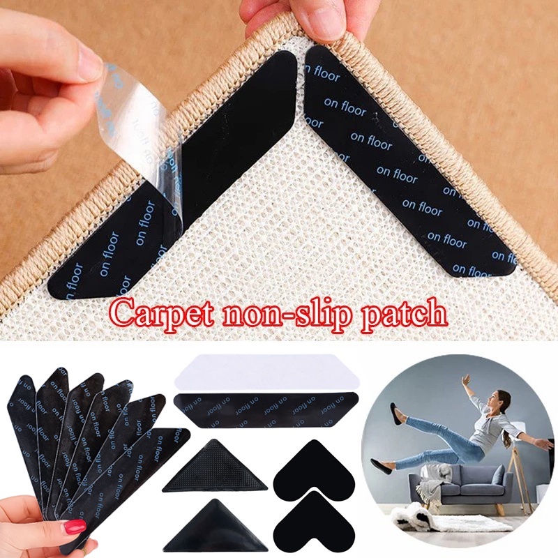 4/8/20Pcs Pack High Quality Durable Carpet Nonslip Pad Trapezoidal