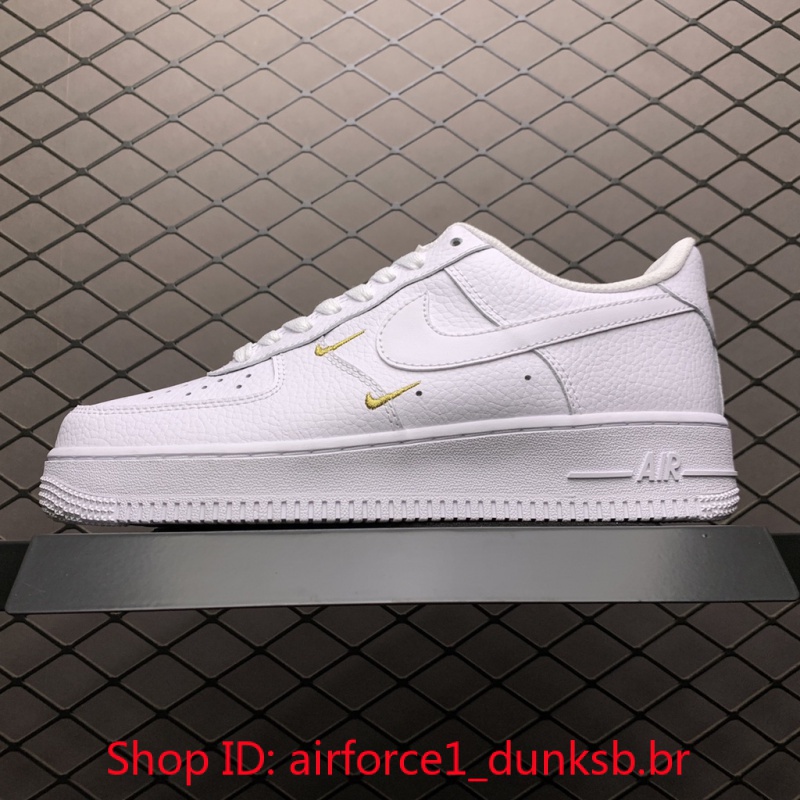 NK Air Force 1 Low 07 Essential White Metallic Gold CT1989 100s ...