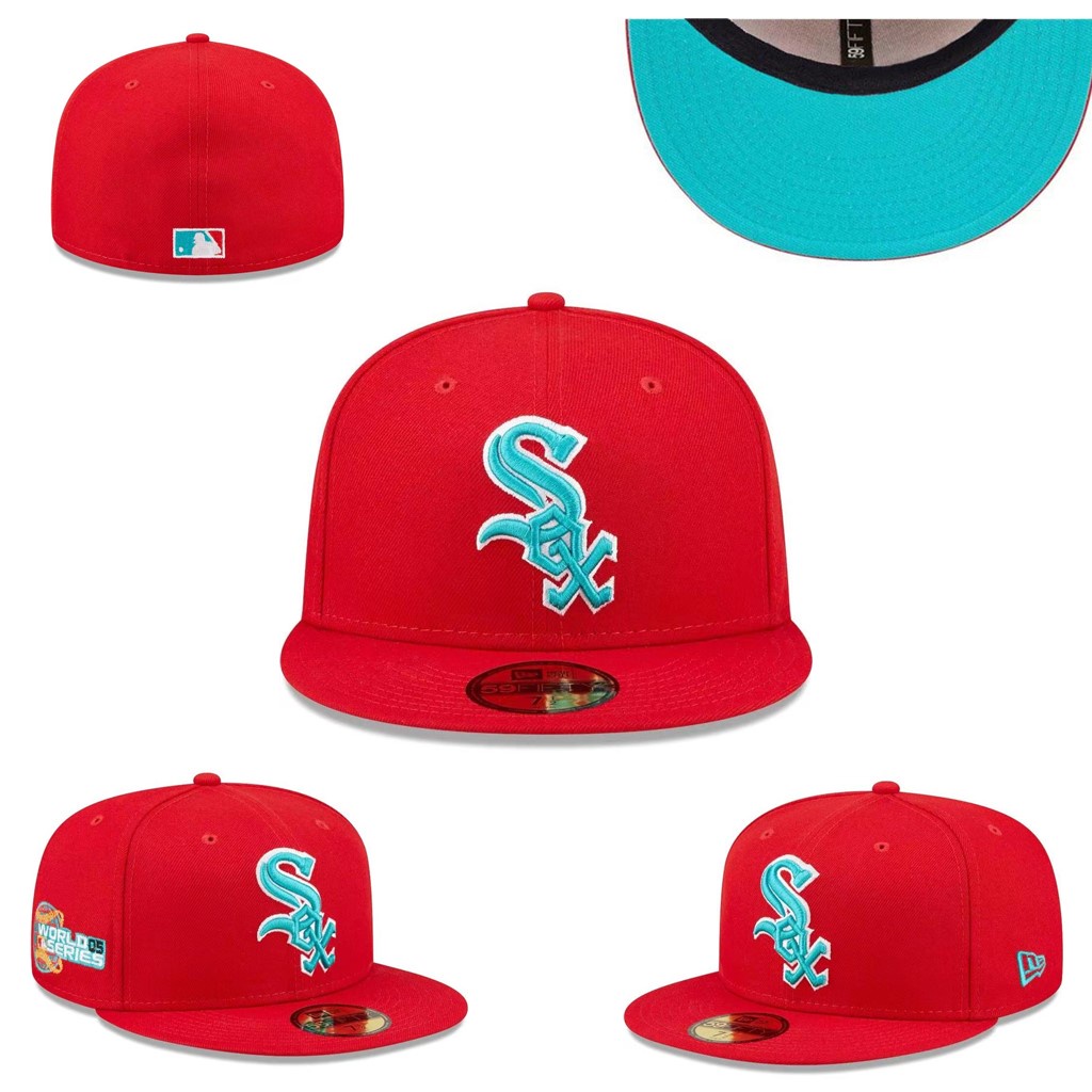 Mlb Chicago White Sox Sox Sunscreen Hat Fully Closed Hip Hop Hat Non