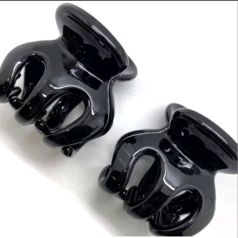 1PCS Jepit Rambut Jedai Wanita Besar Cakar 3 Warna Hitam Polos Aksesoris Jepitan Badai Bahan Plastik Model Korea A071 - Gambar 3