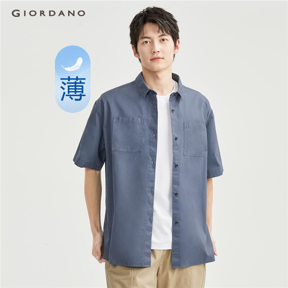 Double pocket short hot sale sleeve shirts