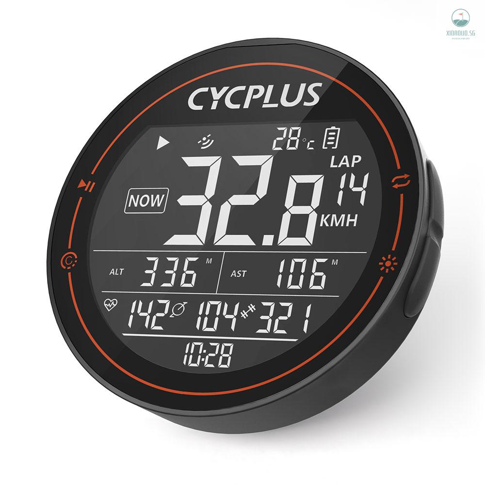 CYCPLUS Wireless Bike Computer GPS Speedometer BT ANT+ Cycling Computer ...