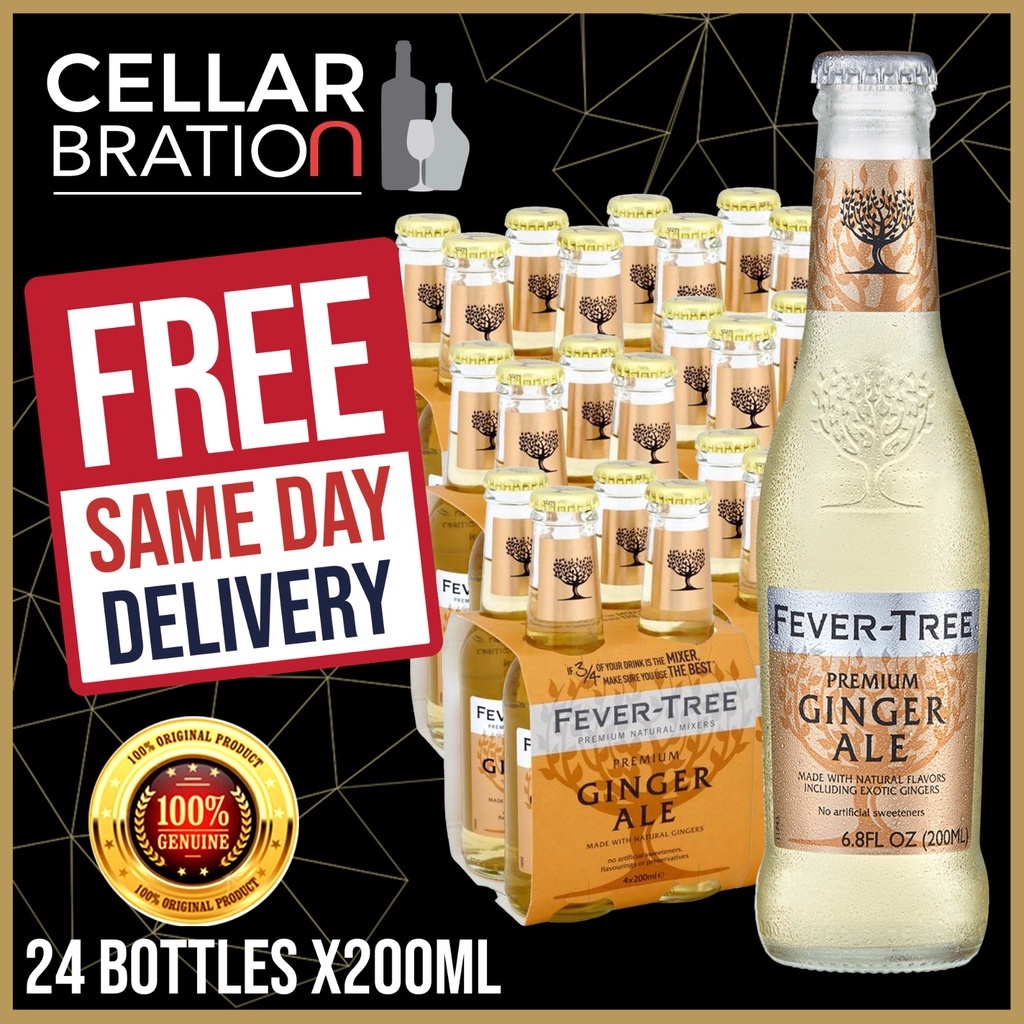Fever Tree Ginger Ale (24 bottles x 200ml) | Shopee Singapore