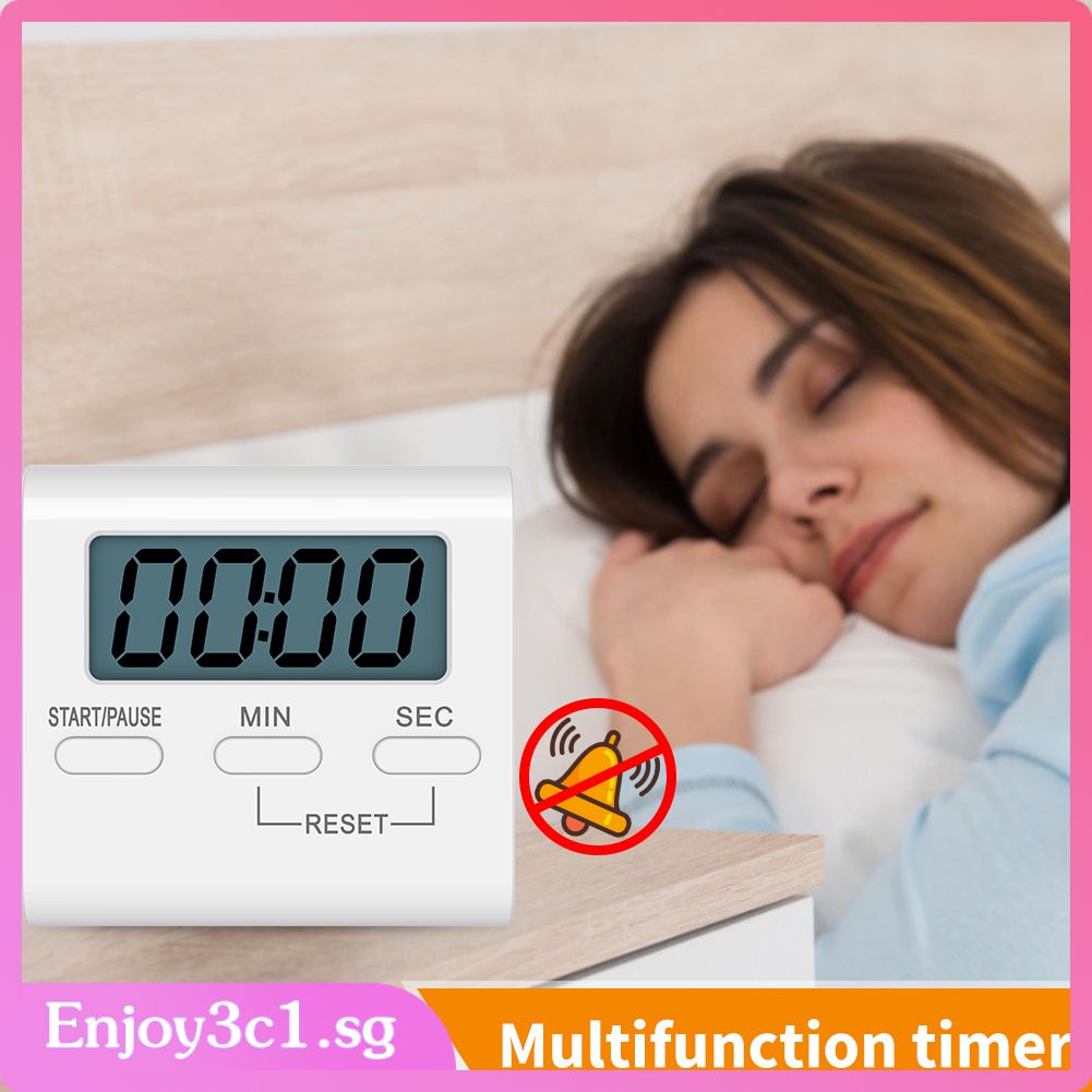 Digital Lcd Kitchen Cooking Timer Study Timer Stopwatch Countdown Alarm ...