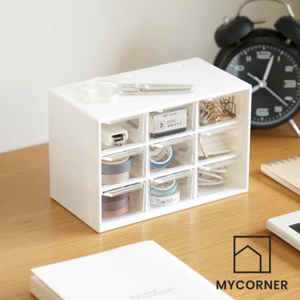 Dustproof Drawer Storage Box Transparent Dormitory Desktop Student ...