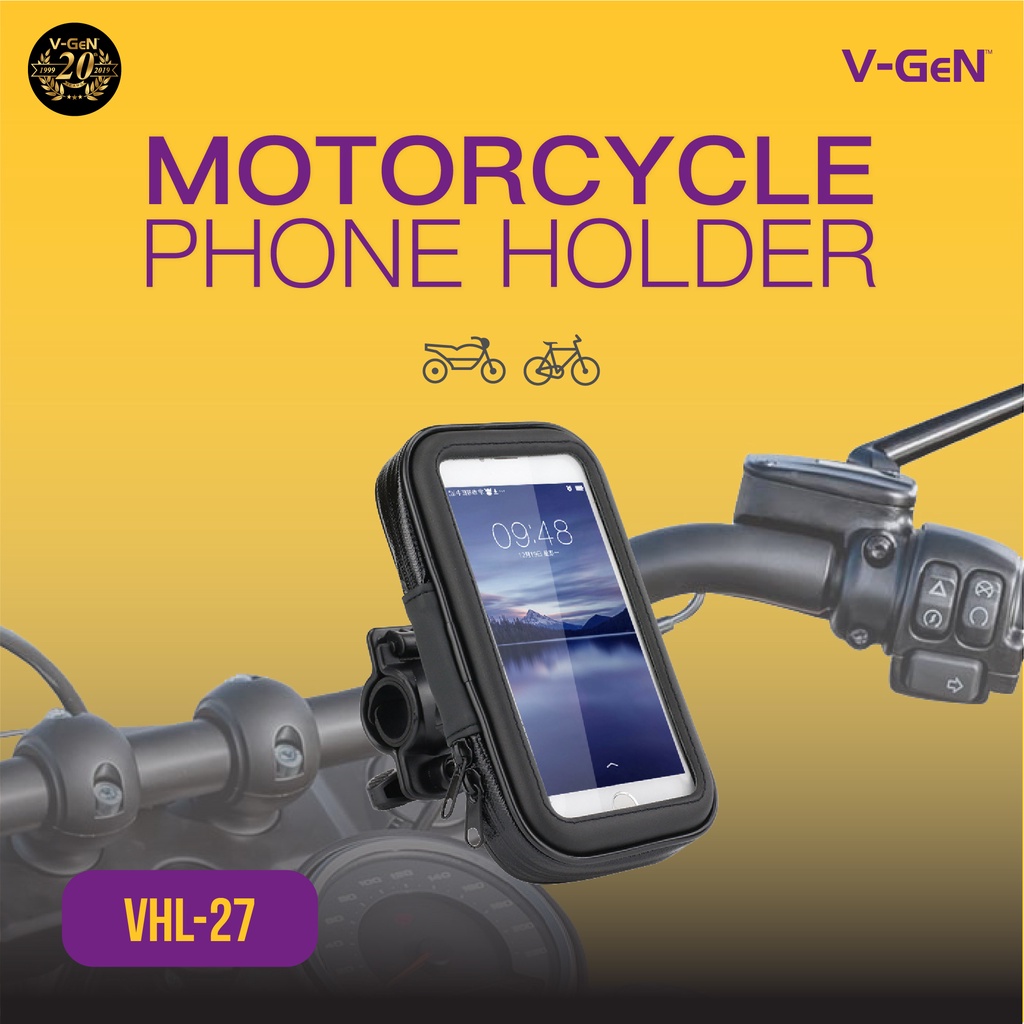 V-GeN Phone Holder Motor Water Resistant VHL-27 VGEN