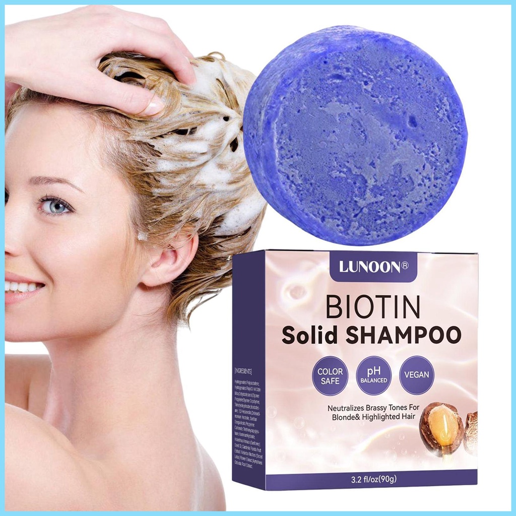 Hair Conditioner Bar Purple Shampoo Bar For Blonde Highlighted And