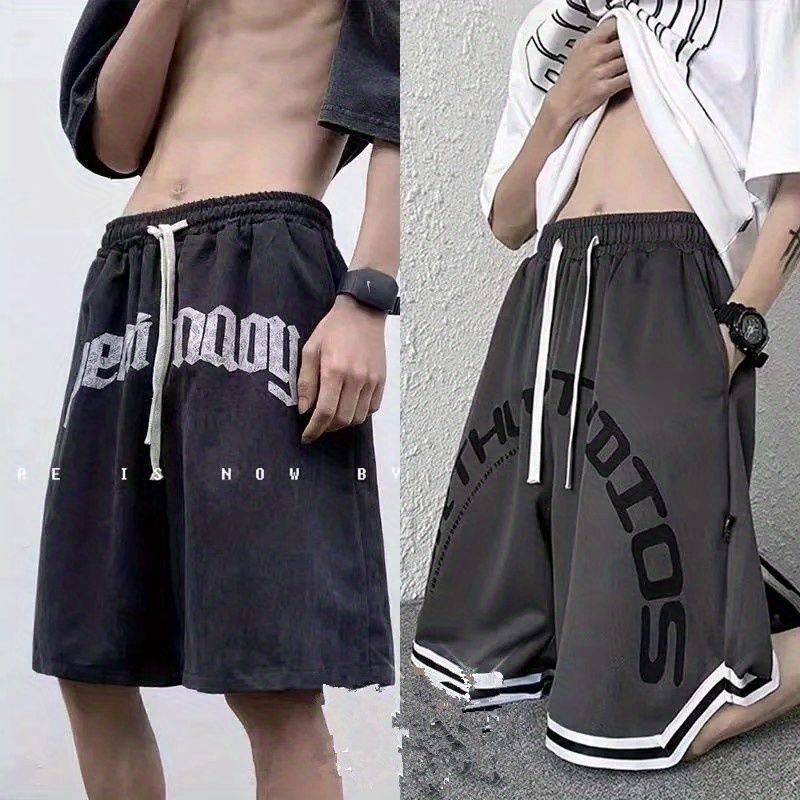 Sports Shorts Men Summer European American Street Wear Five point