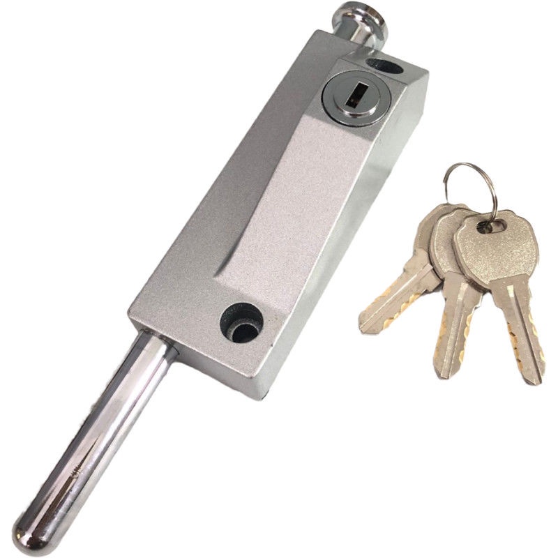 Floor lock door lock aluminum alloy door invisible door lock KFC door ...