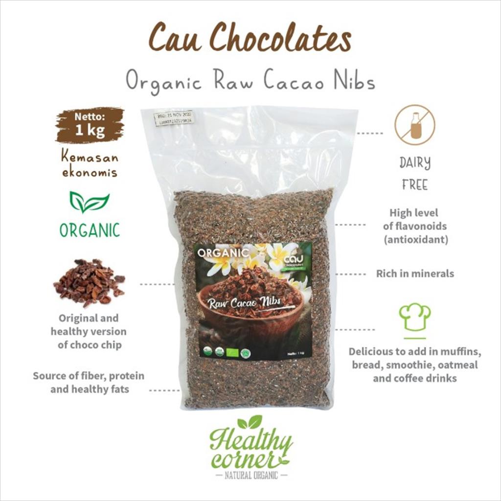 Organic Raw Cacao Nibs (Coconut Bean) 1kg Cau Chocolates Shopee