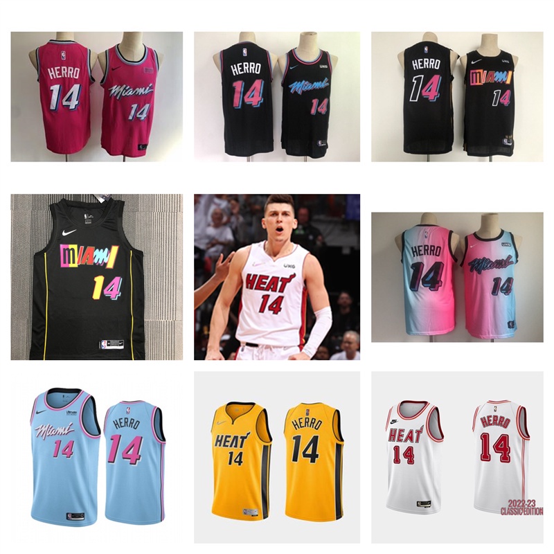 Men's Miami Heat Tyler Herro #14 White 2019/20 Swingman Jersey - City  Edition