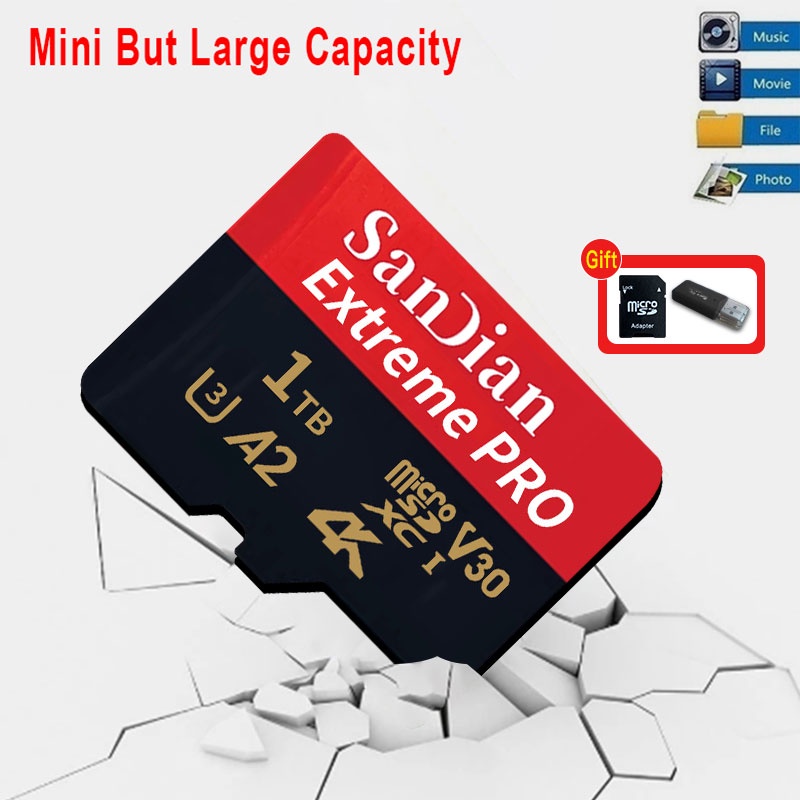 Micro SD Card High Speed 1TB Mini card 256GB 512GB TF Flash Card Extrem