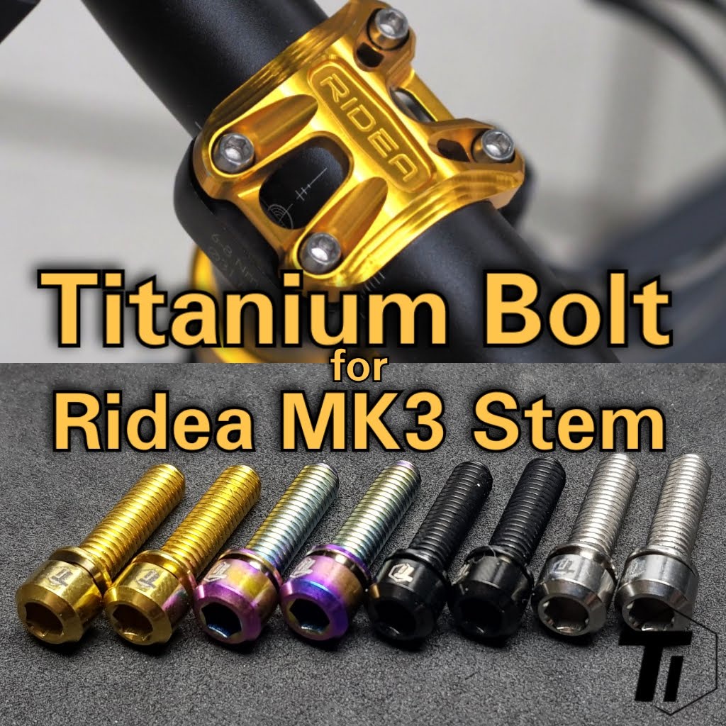 Titanium Bolt for Ridea MK3 Stem Cap Birdy Accessories adapter