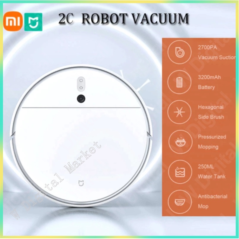 2021 XIAOMI MIJIA Robot Vacuum Cleaner Mop 2C for Home Sweeping Dust ...