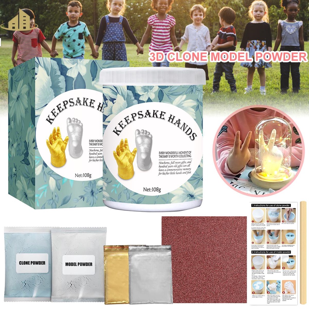 Baby Keepsake Hand Casting Kit DIY Plaster Statue Molding Kit 3D Hand